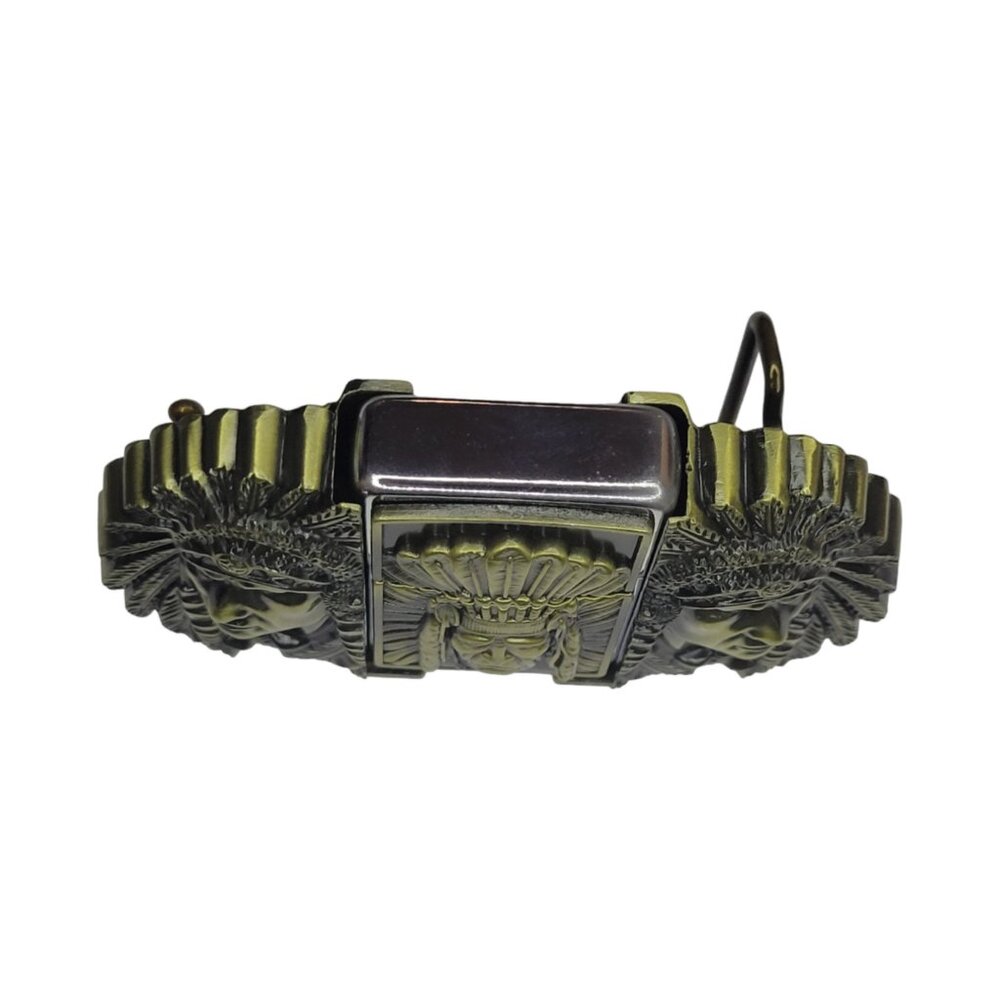 Triple Elders Lighter Belt Buckle - Bronze Metal Lighter Buckle - Free Engraving - Picture 6 of 10